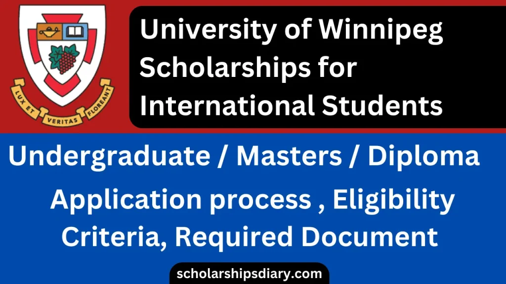 University of Winnipeg Scholarships 2024 for International Students