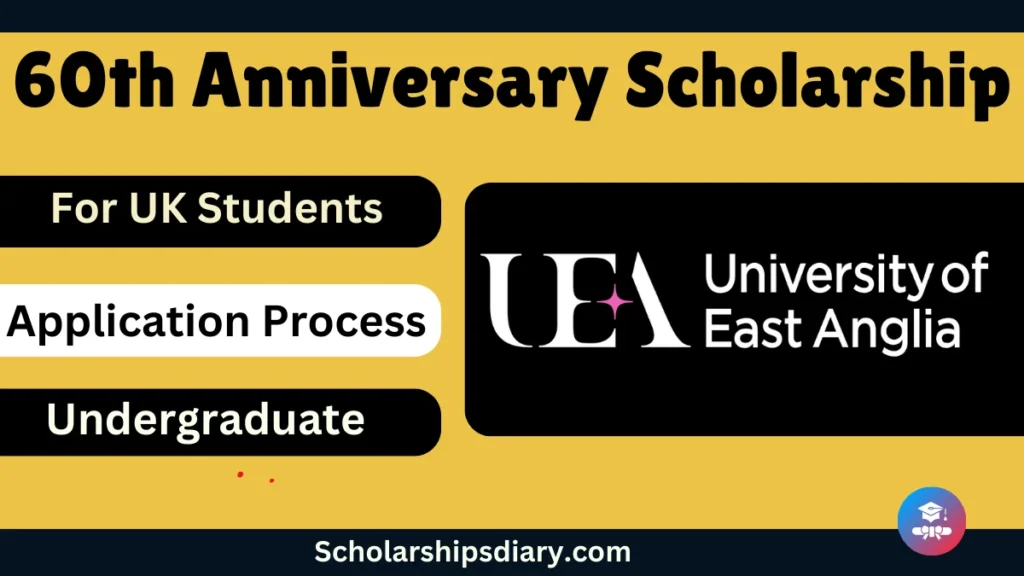 60th UEA Anniversary Scholarship 2024 for UK Students