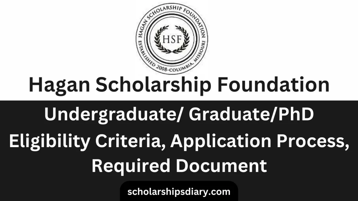 Hagan Scholarship Foundation 2024 Bachelor,  Master | Eligibility Criteria