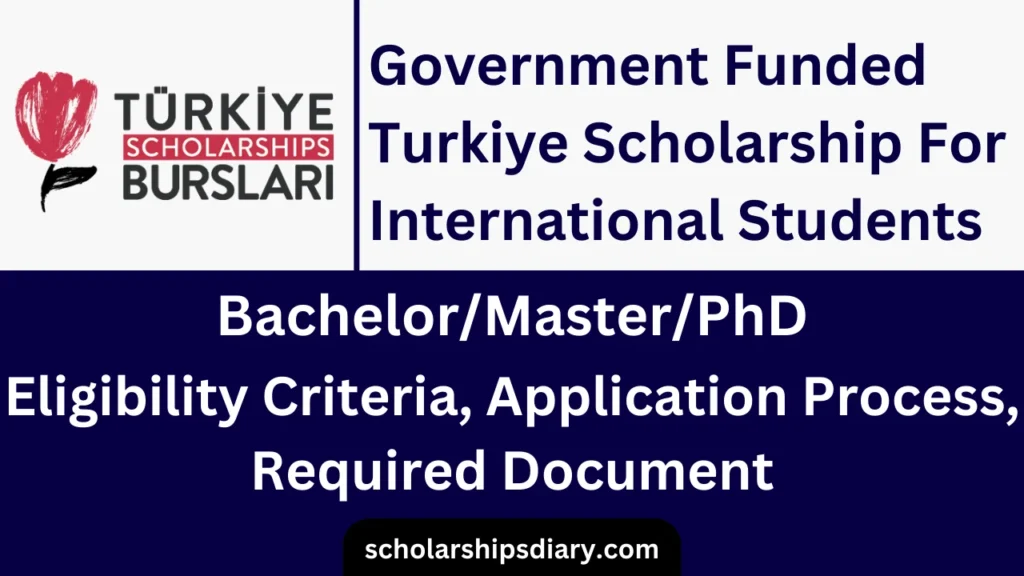 Turkiye Scholarships Bachelor Master PhD 2024 Eligibility Criteria | Documents Required |